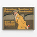 Vintageaffisch för Internationell Utställning av Resor Berlin 1911 — inramlat konstverk på väggen