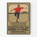 Vintageaffisch för internationell sport- och spelutställning 1910