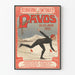 Vintageposter för internationell konståkning i Davos 1905