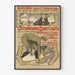 Vintageposter för Davos 1904 tävlingsskridskoåkning
