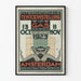 Vintageaffisch för internationell utställning om gas 1923 Amsterdam