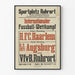 Vintage fotbollsaffisch internationell Sportplatz Ruhrort