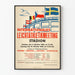 Vintageposter för internationellt friidrottsmöte 1948