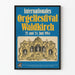 Vintageaffisch för Internationella orgelfestivalen Waldkirch 1984