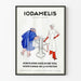 Vintageposter Iodamelis dekorativ för vägg hälsa och näring