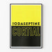 Dekorativ poster Iodaseptine Cortial i tvåfärgad design