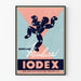 Vintageposter för Iodex annonser för ledvärk