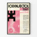 Vintageposter Iodinjectol Salicylé - Retro hälsoväggdekoration