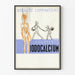 Vintageposter Gouttes Iodocalcium Débillité Lymfatisme