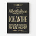 Vintageposter Iolanthe - Väggdekoration för klassisk teater