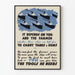 Vintage aktivistposter med fartyg och lantbrukare