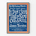 Vintageposter Chant 'It Don’t Seem Like The Same Old Smile' James Thornton