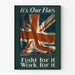 Dekorativ poster Det är vår flagga - Brittisk patriotisk flagga och slogan