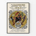 Vintageposter Jaenecke Printing Ink Co. - Retro väggdekoration med tryckt design