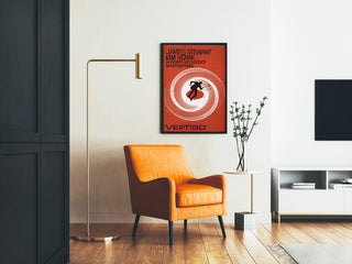 Filmposter Vertigo av Alfred Hitchcock