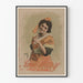 Vintageposter Jane Mary La Belle Arlésienne för väggdekoration