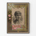 Vintage porträttposter av en dekorativ kvinnlig figur, Janish Countess Arco