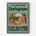 Vintageposter av Jardin Zoologique d'Acclimatation - Retro väggdekoration