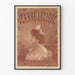 Vintageaffisch Jeanne Leclerc från Opéra-Comique