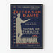Vintageaffisch för Jefferson Davis-teatern – konstnärlig väggdekoration