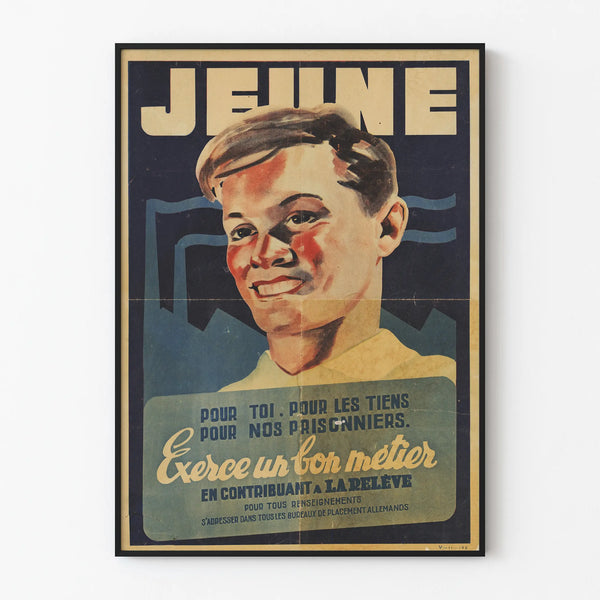 Vintageposter Ungt utövar ett gott yrke - Retro väggdekoration