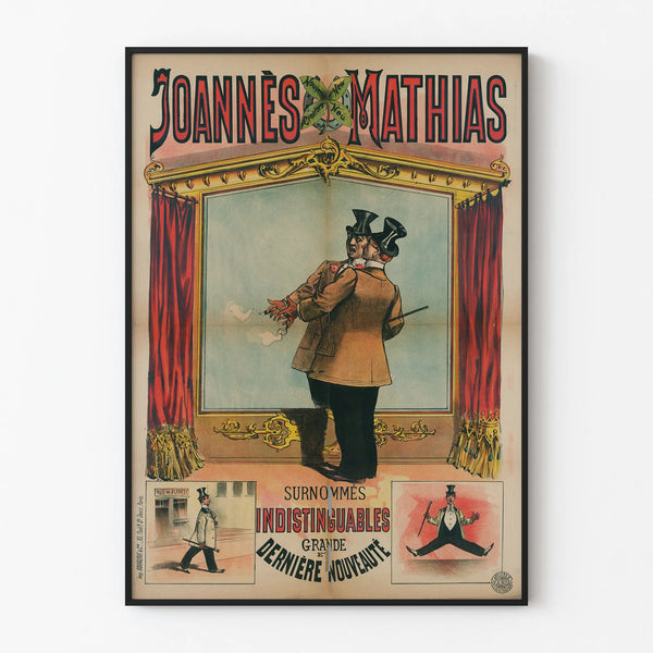 Vintageposter Joannes Mathias Olikartade Väggdekoration