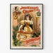 Vintageposter av John W. Isham's Celebrities – Retro väggdekoration