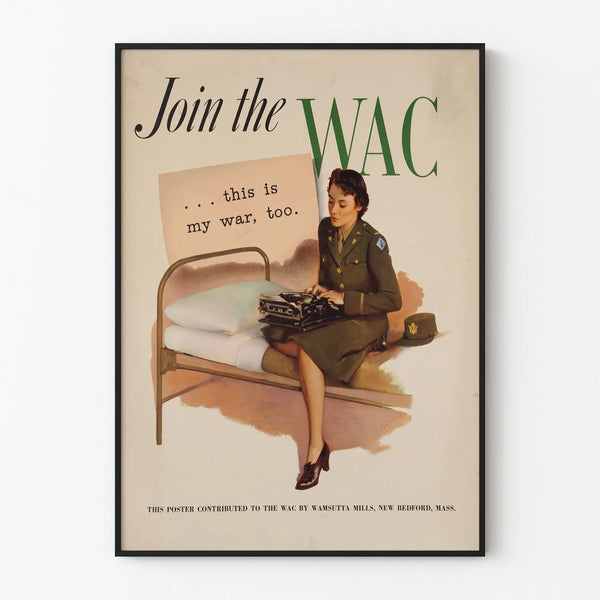 Vintageposter Join the WAC - Retro Väggdekoration