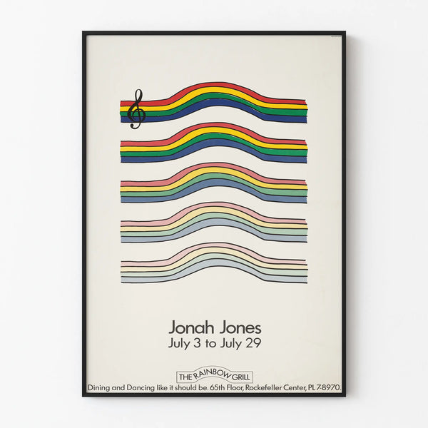 Vintageposter av Jonah Jones vid Rainbow Grill Rockefeller Center