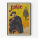 Vintageposter Judex väggdekoration dramatisk