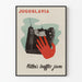 Vintage väggdekorposter 'Hitlers trafikstockning' - Jugoslavien