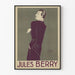 Vintage porträttposter av Jules Berry cigarr väggdekoration