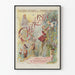 Vintageposter av operan "Chérubin" av Jules Massenet för väggdekoration