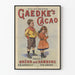 Vintageposter Gaedke's Cacao - Retro väggdekoration för barn och kakao