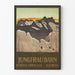 Vintageposter Jungfrau-Bahn Berner Oberland Schweiz