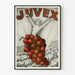 Vintageposter Juvex kvinna druvklase väggdekoration