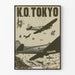Vintageaffisch bombardemang K.O. Tokyo - historisk väggdekoration