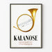 Vintageposter Kalanose Trompe-l'œil Musikalisk