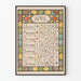 Vintageaffisch Kalender April 1896 Art Nouveau-stil