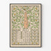 Poster Kalender Art Nouveau Juli 1898 Väggdekoration med blommor