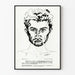 Vintageposter KANEURON - Medicinsk illustration i svartvitt