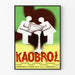 Vintage reklamposter Kaobrol - Retro väggdekoration Artem Legrand
