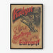 Väggposter Katyn varning för Europa vintage design