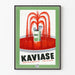 Vintageposter KAVIase avsvällande bäcken - Retro väggdekoration