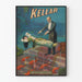 Vintageposter Kellar Lévitations - Magisk väggdekoration