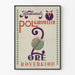 Vintageposter Kiellands Polkarameller 2 öre väggdekoration retro