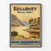 Vintageposter Killarney Heaven's Reflex väggdekoration landskap