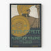 Vintageposter Darmstadt 1904 års utställning Künstlerkolonie