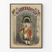 Vintageposter Kladderadatsch Kalender 1858 för väggdekoration