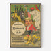 Vintageposter Kladderadatsch Prenumeration med karikatyrdjur